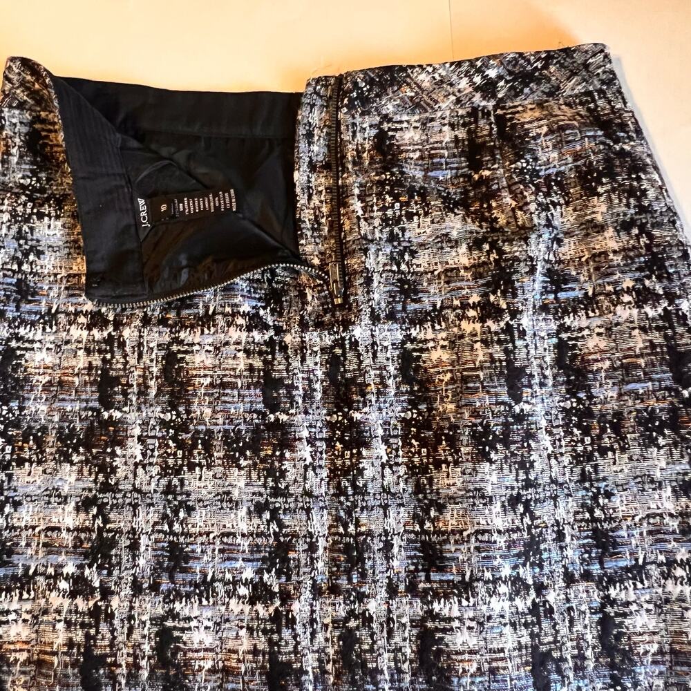 J. Crew Tweed Skirt Size 10 - Picture 3 of 5